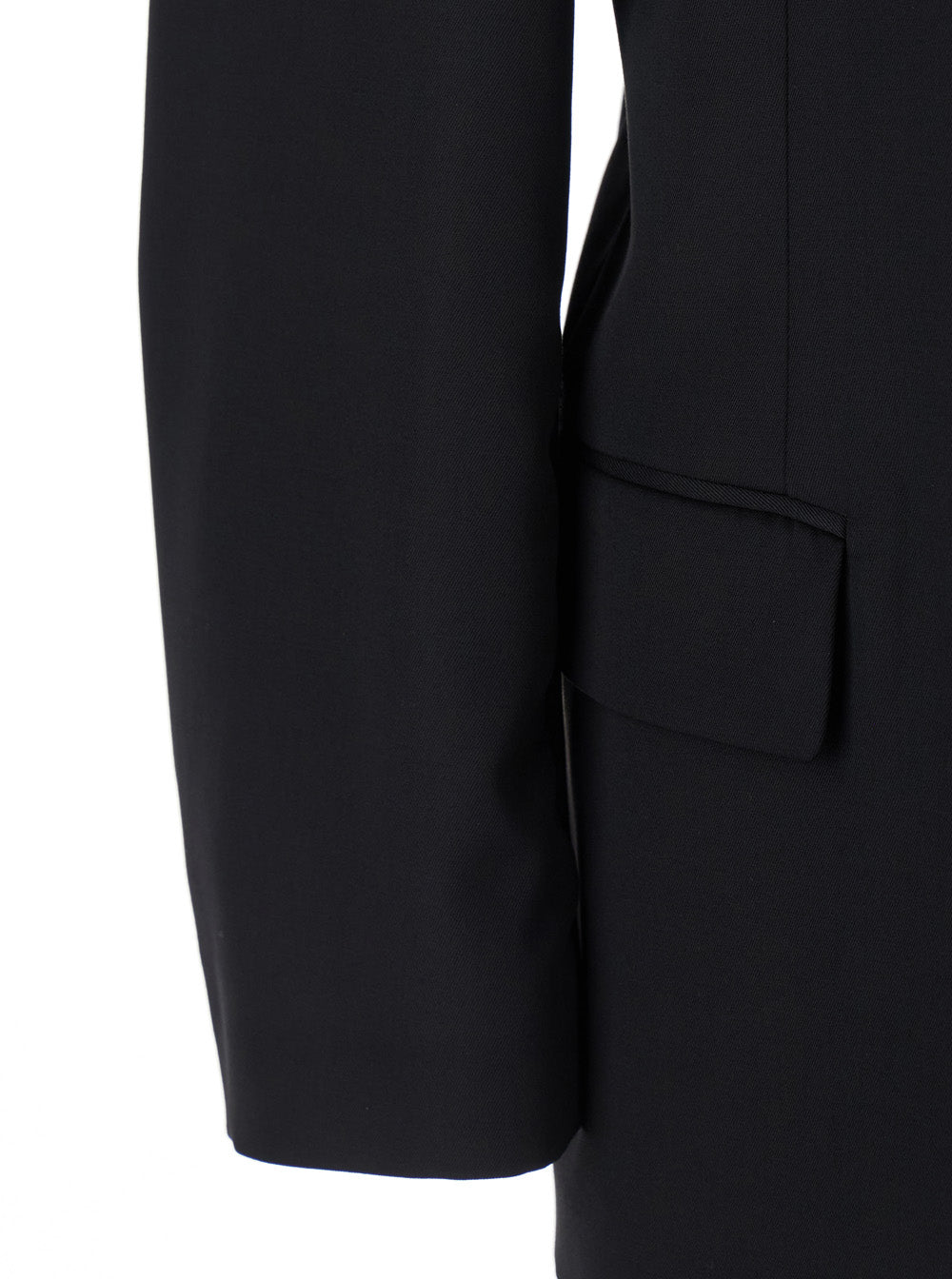 BALENCIAGA Balenciaga Men Black Single-Breasted Jacket With Notched Revers In Wool Man