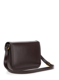 VALENTINO GARAVANI Valentino Garavani Women '9To5' Brown Crossbody Bag With Vlogo Detail On The Front And Adjustable Shoulder Strap In Leather Woman
