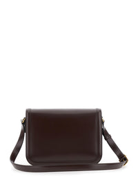 VALENTINO GARAVANI Valentino Garavani Women '9To5' Brown Crossbody Bag With Vlogo Detail On The Front And Adjustable Shoulder Strap In Leather Woman