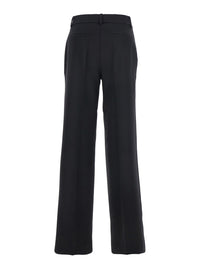 P.A.R.O.S.H. Women Black Pants With Belt Loops In Wool Blend Woman