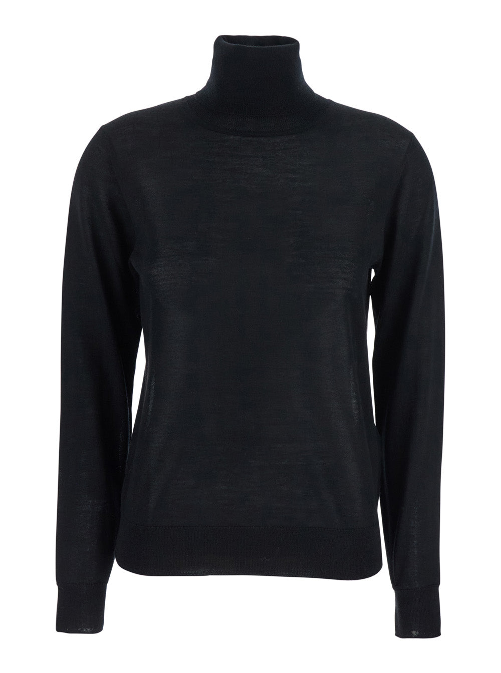P.A.R.O.S.H. Women Black Turtleneck Sweater In Wool Blend Woman