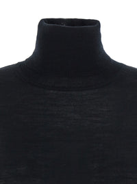 P.A.R.O.S.H. Women Black Turtleneck Sweater In Wool Blend Woman