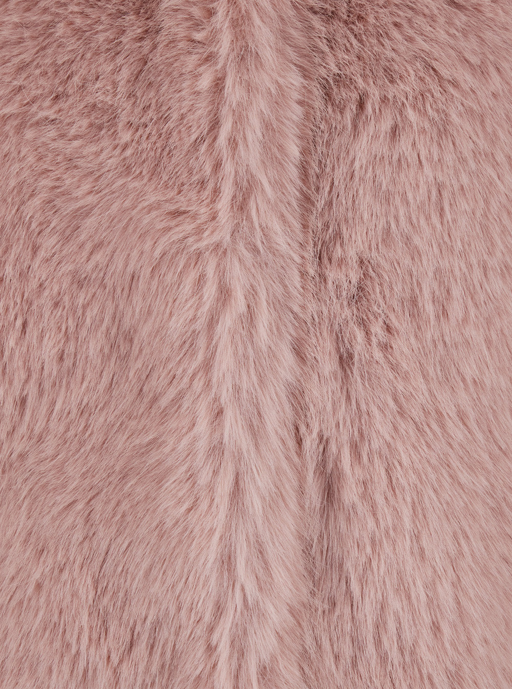 Leplain Women Pink Crewneck Fur Jacket With Concealed Front Closure In Ecofur Woman