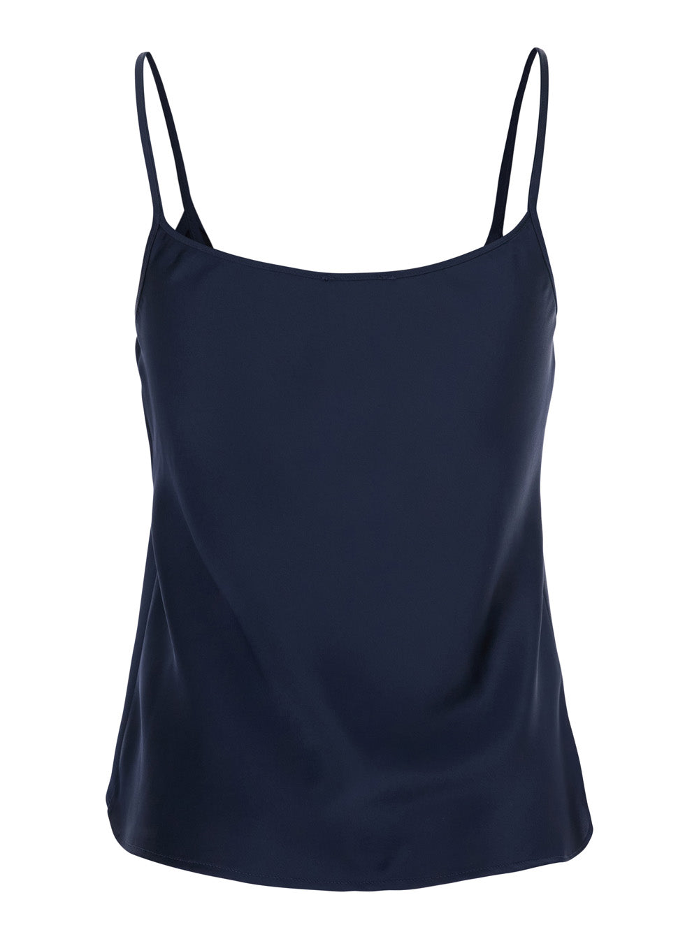 Leplain Women Blue Top With Spaghetti Straps In Satin Woman
