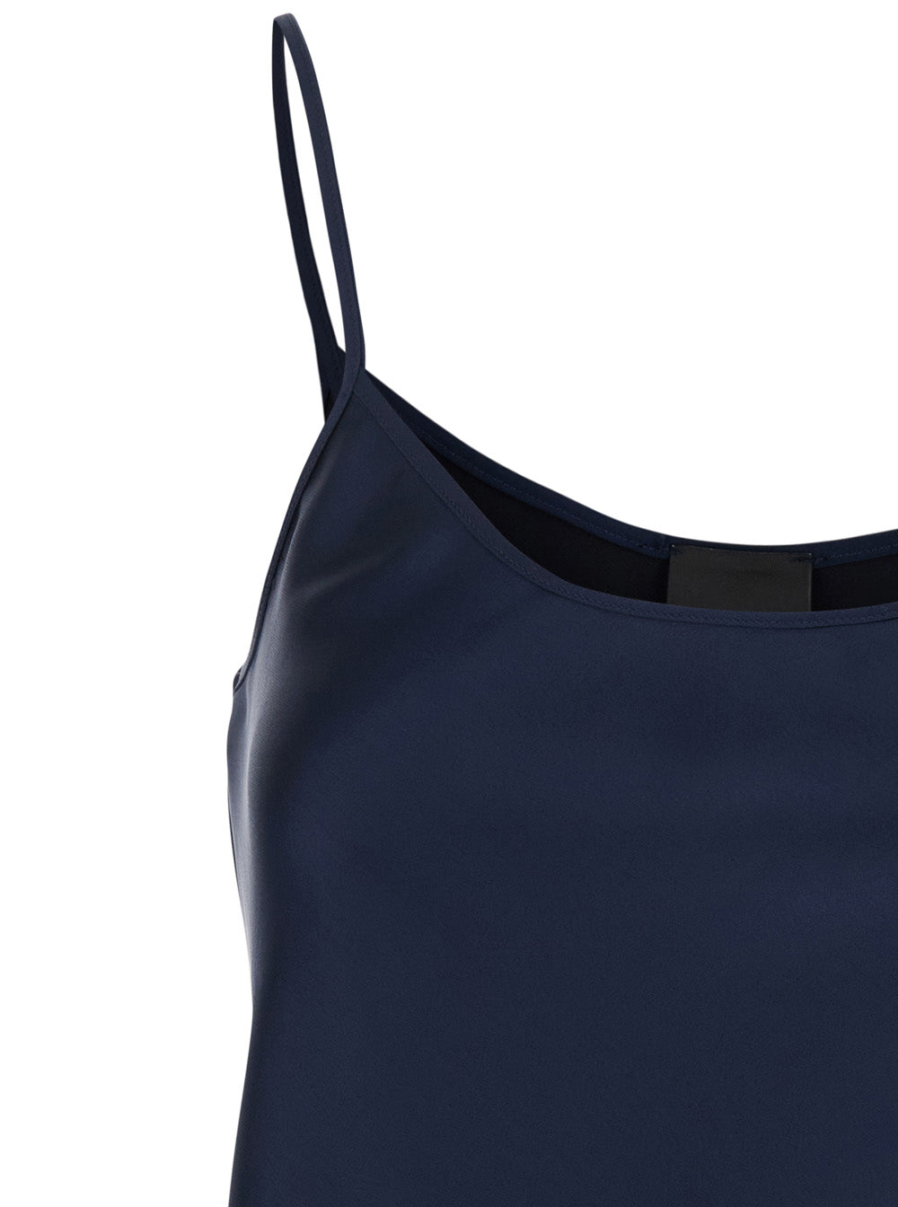 Leplain Women Blue Top With Spaghetti Straps In Satin Woman