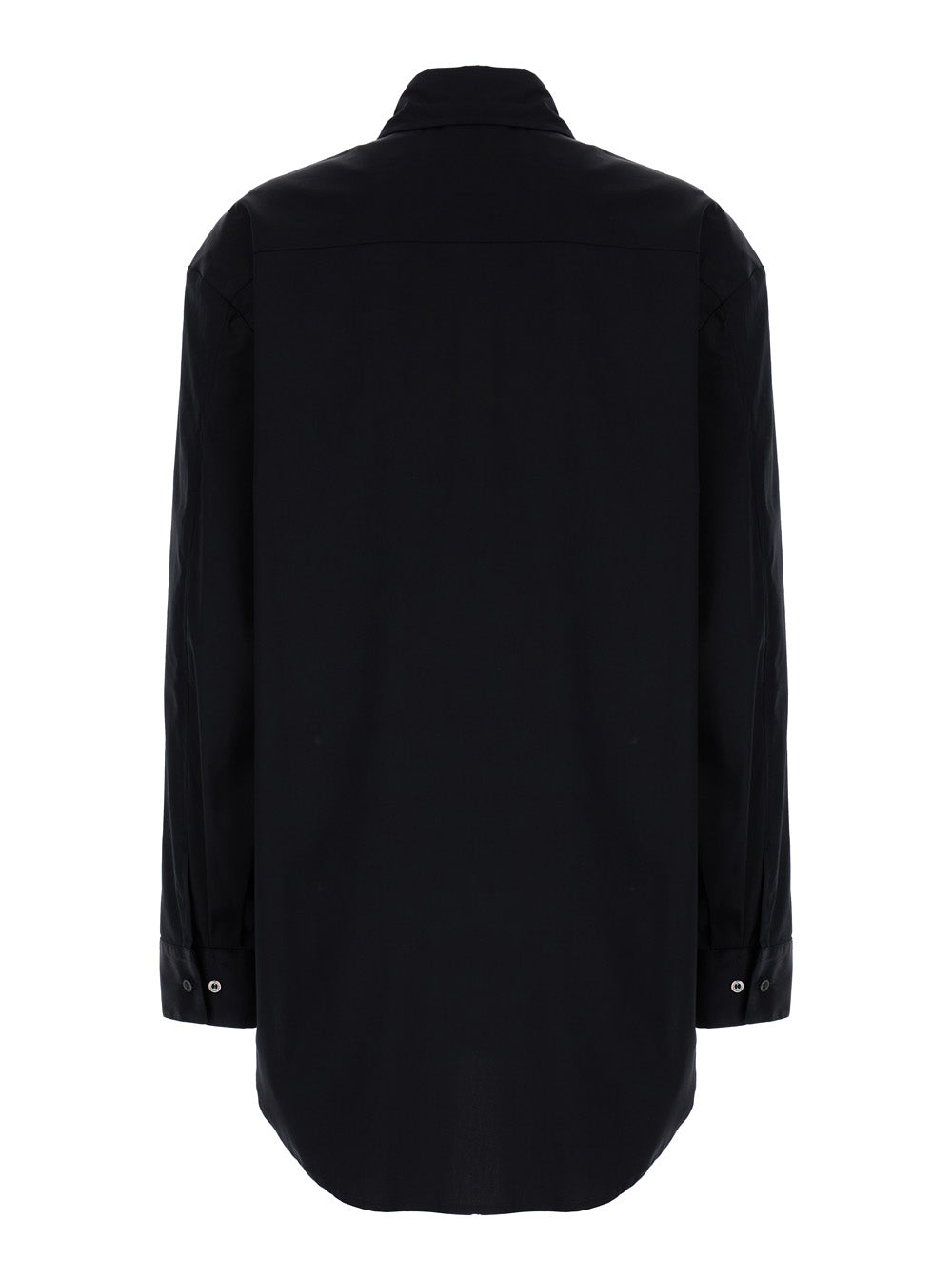 Leplain Women Oversized Black Shirt In Cotton Woman
