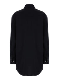 Leplain Women Oversized Black Shirt In Cotton Woman