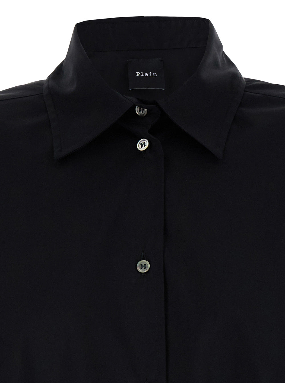 Leplain Women Oversized Black Shirt In Cotton Woman