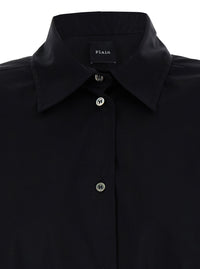 Leplain Women Oversized Black Shirt In Cotton Woman