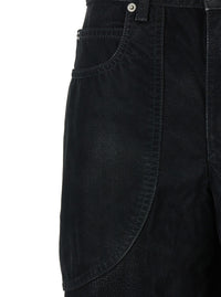 Isabel Marant Etoile Women 'Kelvina' Black Jeans With Logo Patch On The Rear And Tapered Leg In Denim Woman