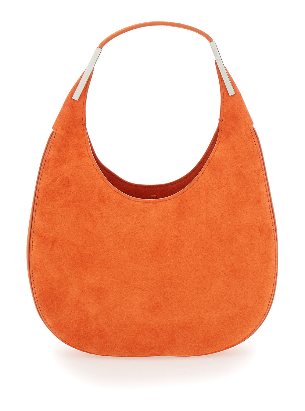 SAVETTE Savette Women 'Florence Small' Orange Shoulder Bag With Open Top In Suede Woman
