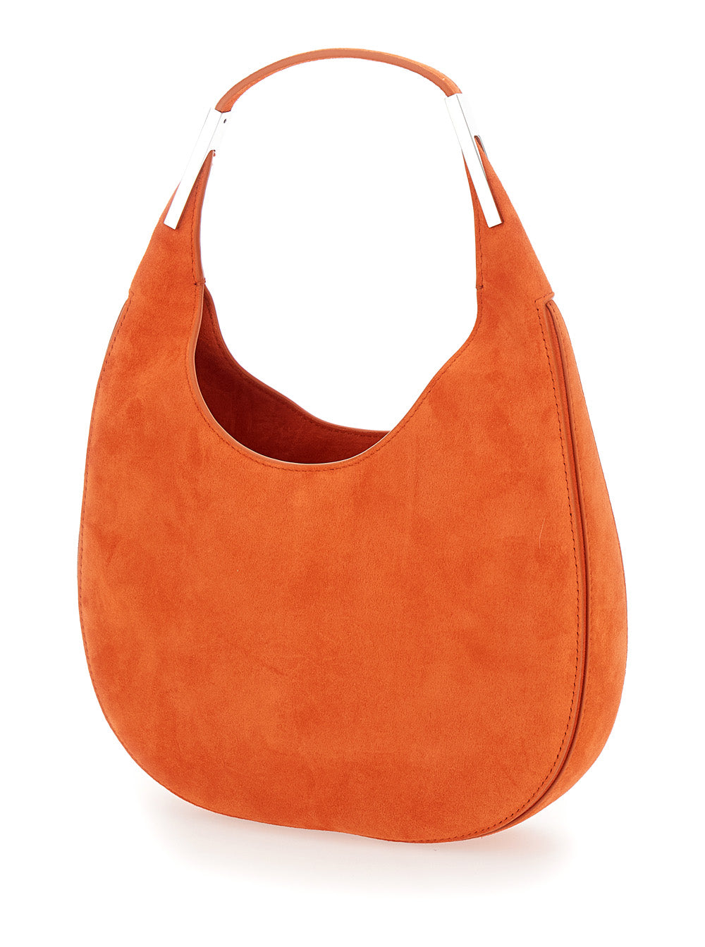 SAVETTE Savette Women 'Florence Small' Orange Shoulder Bag With Open Top In Suede Woman