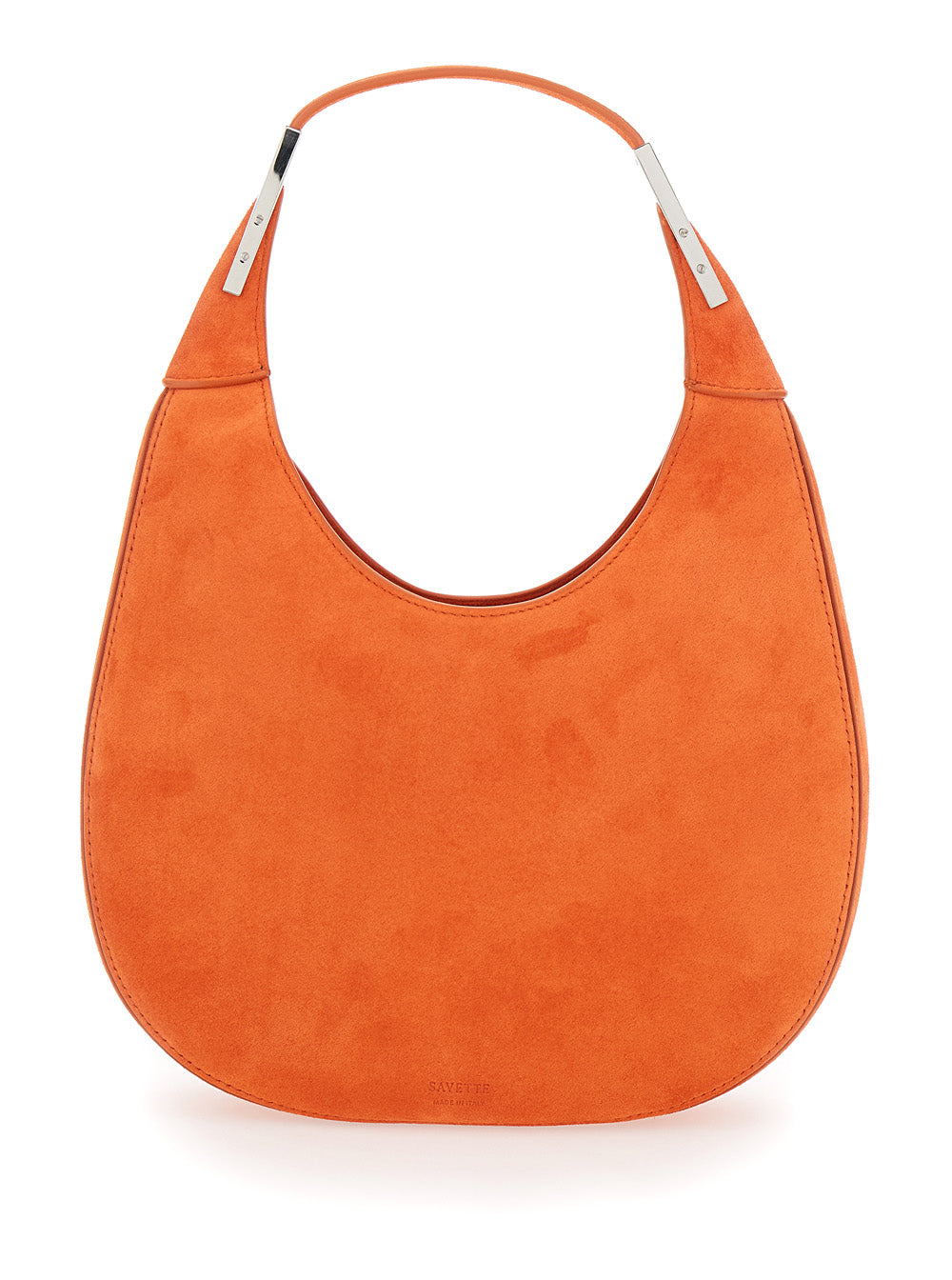 SAVETTE Savette Women 'Florence Small' Orange Shoulder Bag With Open Top In Suede Woman