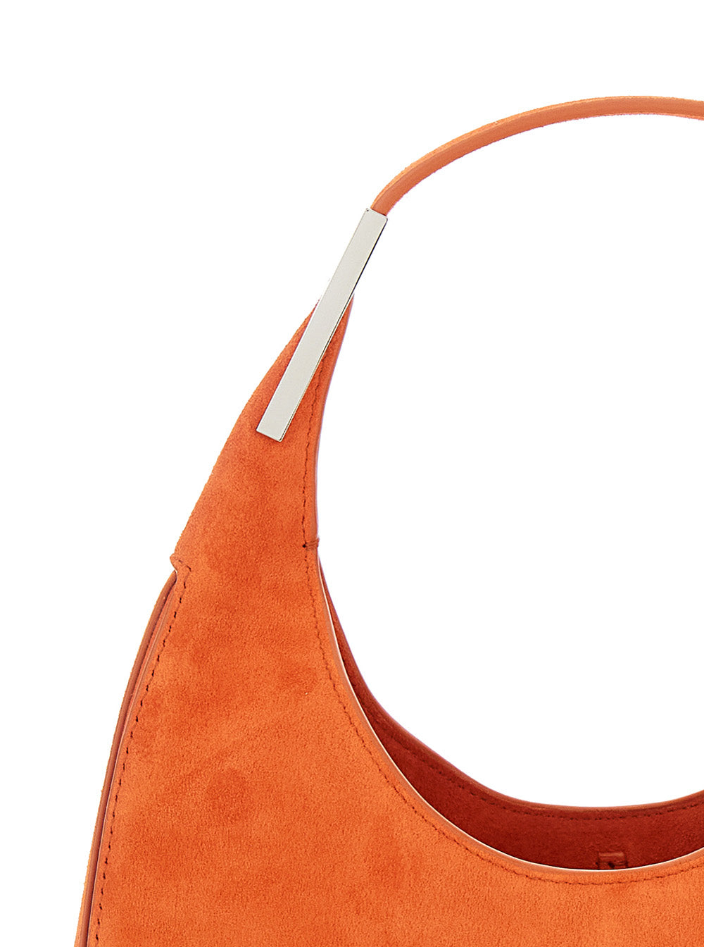 SAVETTE Savette Women 'Florence Small' Orange Shoulder Bag With Open Top In Suede Woman