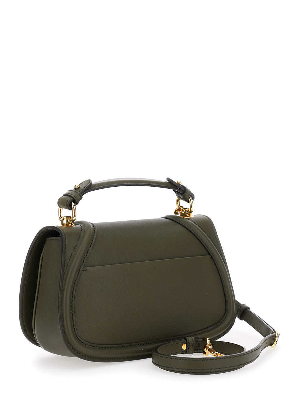 Gucci Women 'Blondie' Green Handbag With Gg Logo Plaque On The Front In Leather Woman