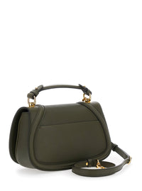Gucci Women 'Blondie' Green Handbag With Gg Logo Plaque On The Front In Leather Woman