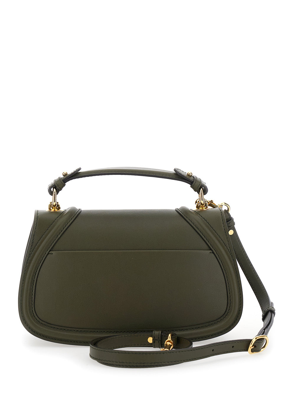 Gucci Women 'Blondie' Green Handbag With Gg Logo Plaque On The Front In Leather Woman