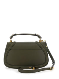 Gucci Women 'Blondie' Green Handbag With Gg Logo Plaque On The Front In Leather Woman
