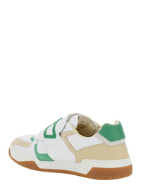 Valentino Garavani Men 'Joie De Jouer' White Low Top Sneakers With Perforated Details And Maxi Vlogo On The Front In Leather Man