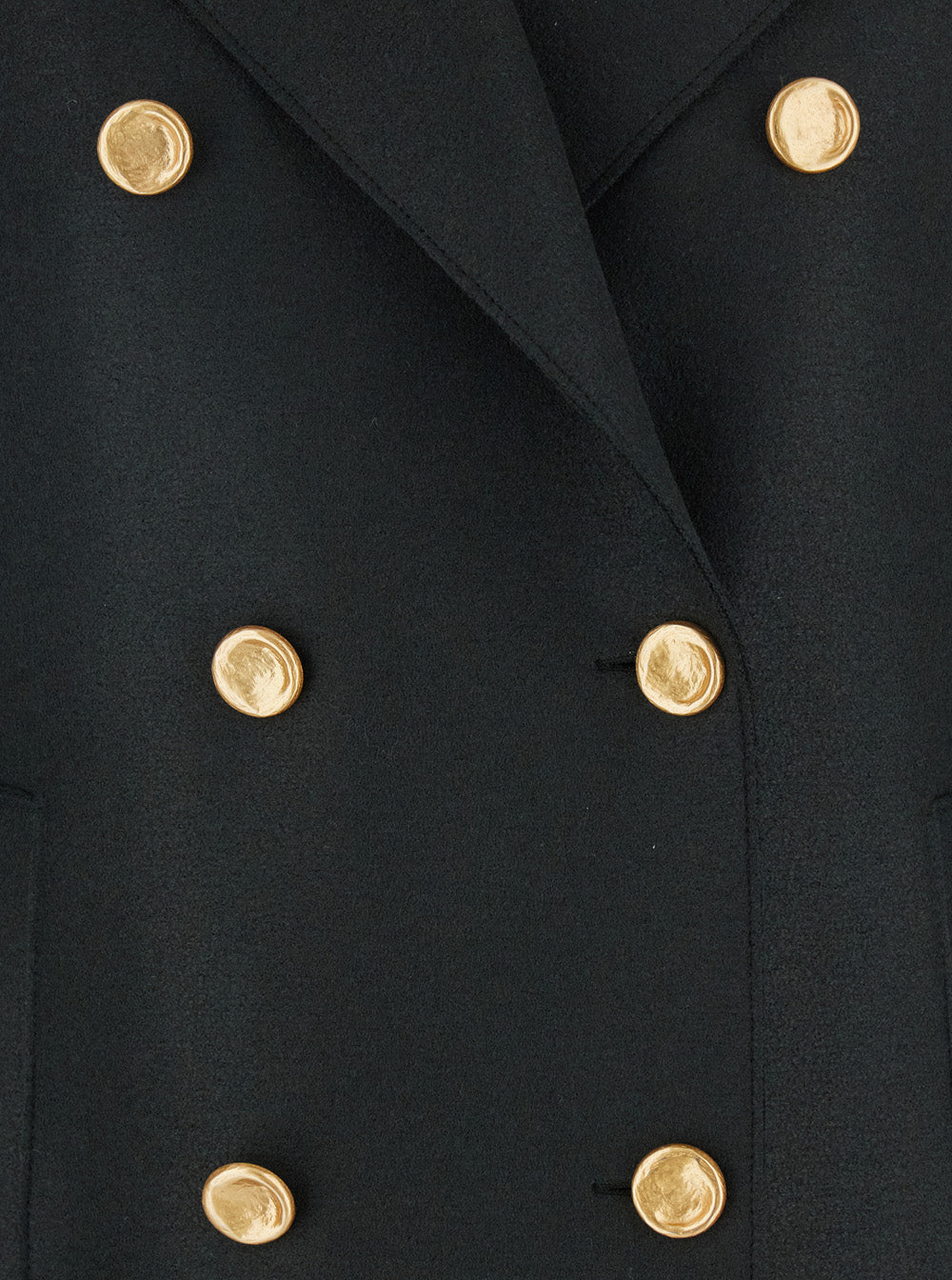 HARRIS WHARF LONDON Harris Wharf London Women Green Double-Breasted  Coat With Wide Notched Revers In Wool Woman
