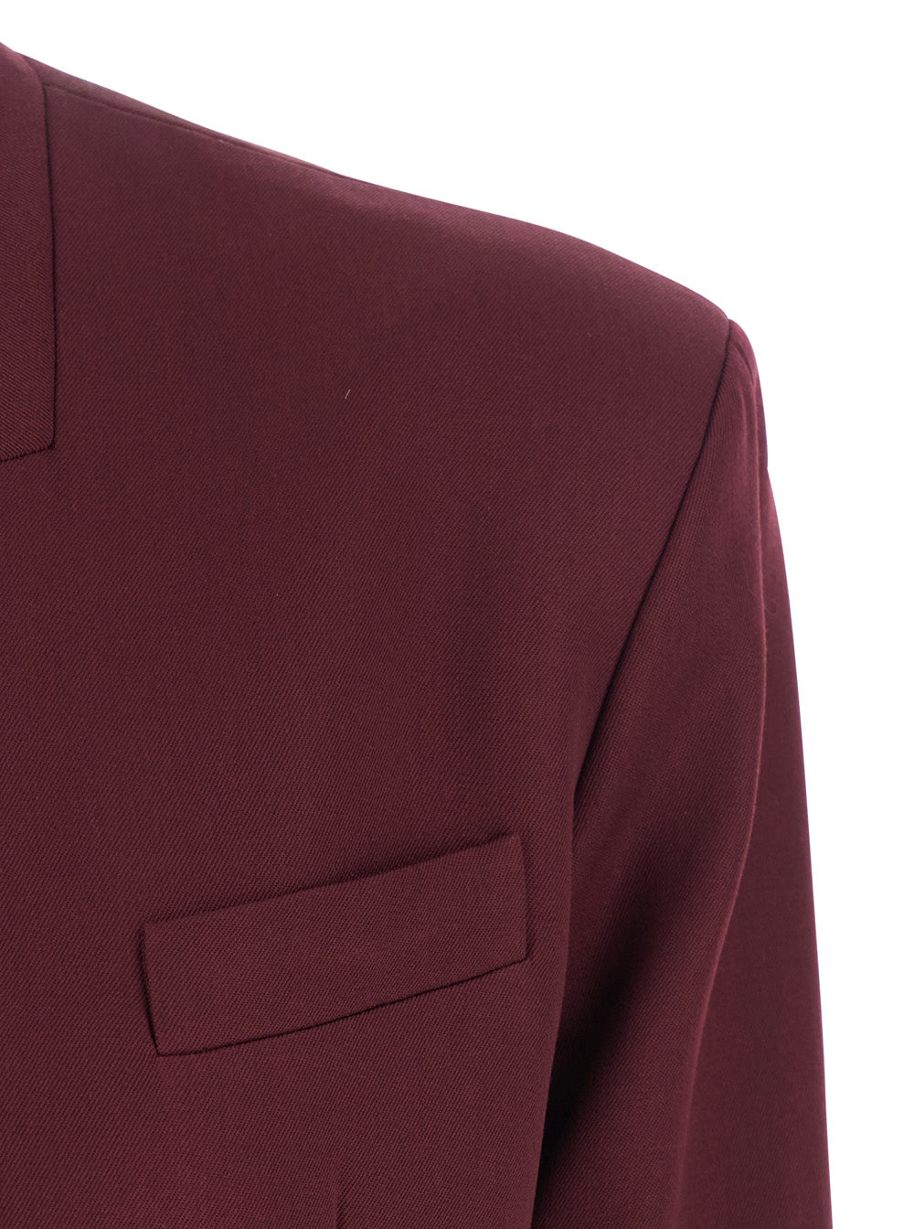 The Attico Women Bordeaux Jacket With Deep Neckline And Straps In Wool Woman