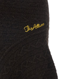 The Attico Women Brown Skirt With Asymmetrical Design And Logo Lettering In Wool Woman