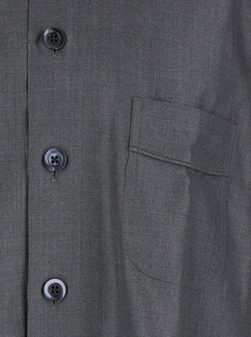 Tom Ford Men Grey Shirt With Chest Pocket In Silk Man