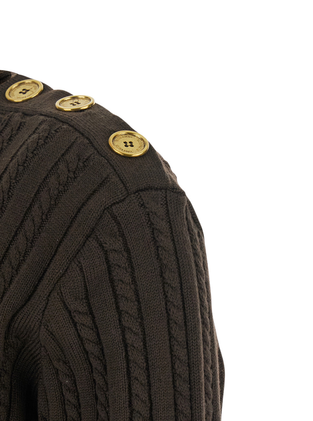 GOLDEN GOOSE Golden Goose Women Brown Crewneck Sweater With Interwoven Design In Wool Woman