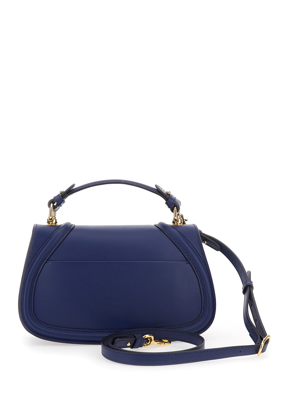 Gucci Women 'Blondie' Blue Handbag With Gg Logo Plaque On The Front In Leather Woman