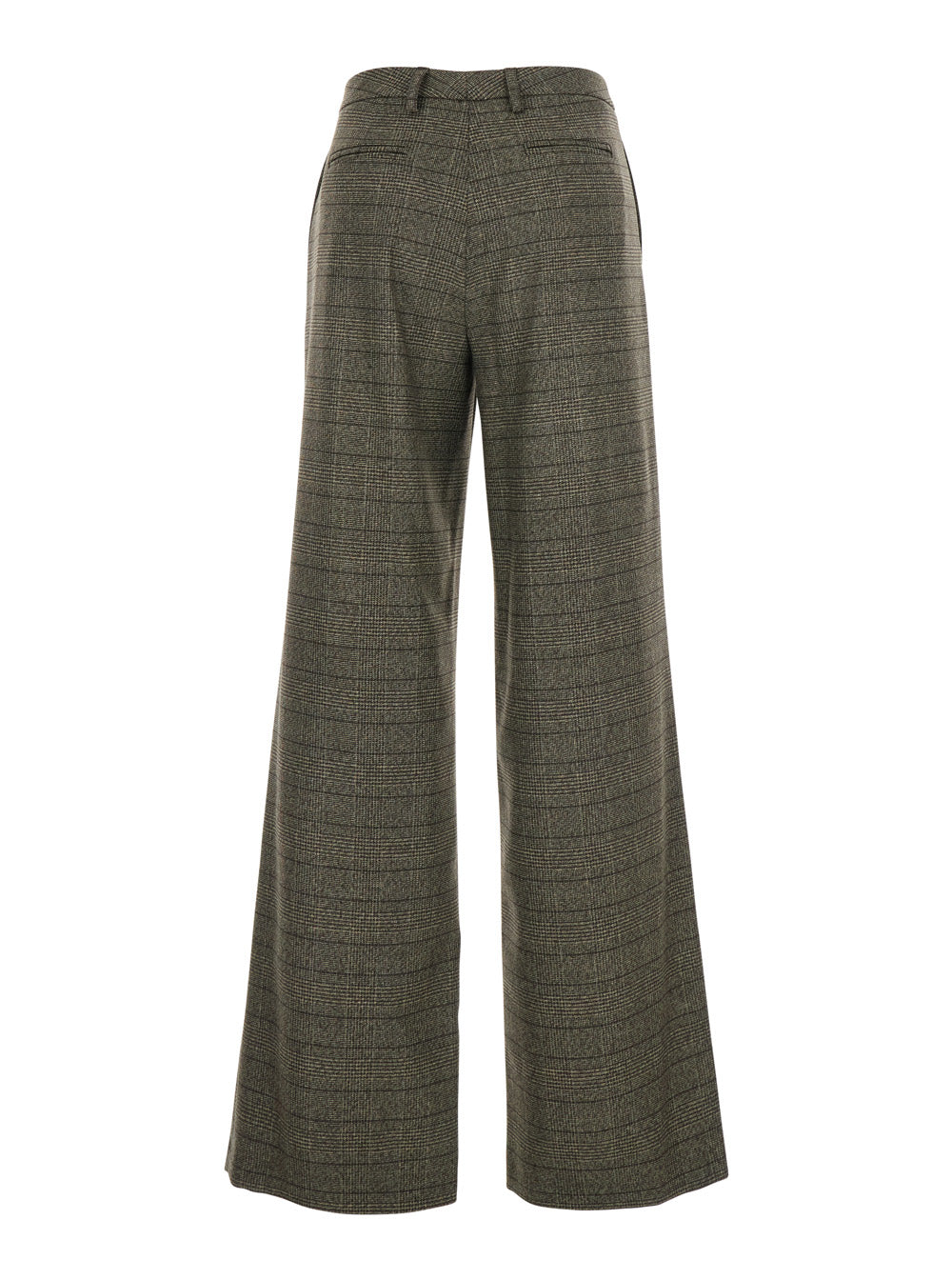 Leplain Women Brown Trousers With Striped Motif In Wool Woman
