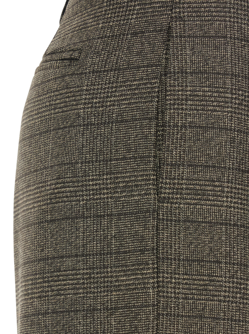 Leplain Women Brown Trousers With Striped Motif In Wool Woman