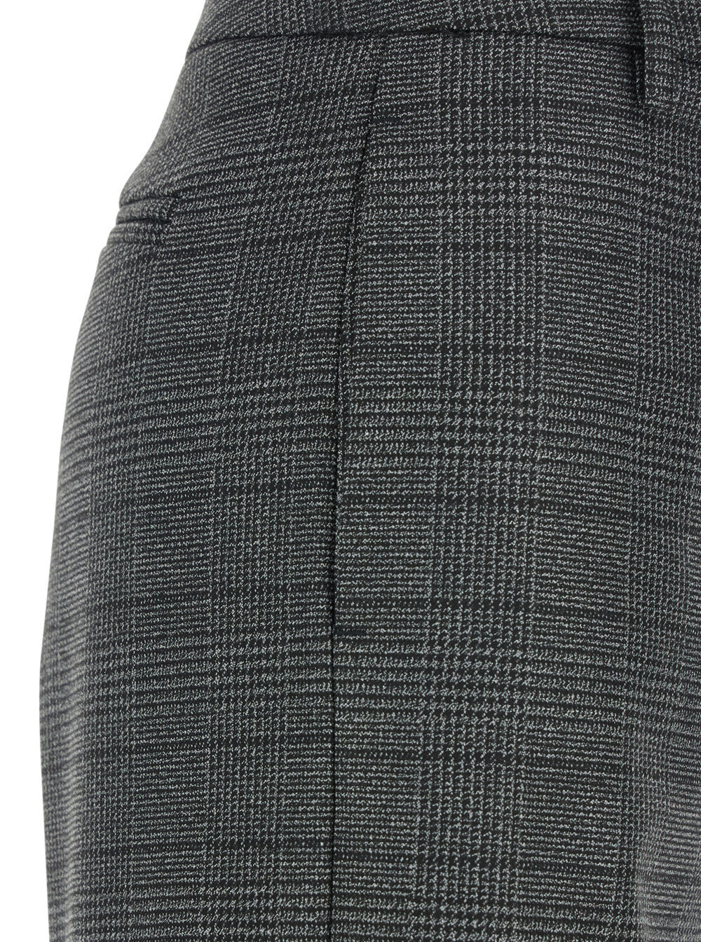 Leplain Women Grey Trousers With Striped Motif In Wool Woman