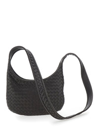 Bottega Veneta Men 'Veneto' Brown Shoulder Bag With Fixed Shoulder Strap And All-Over Intrecciato Motif In Leather Man