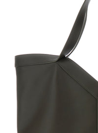 Saint Laurent Men Green Tote Bag With Two Top Handles And Hook Closure In Leather Man