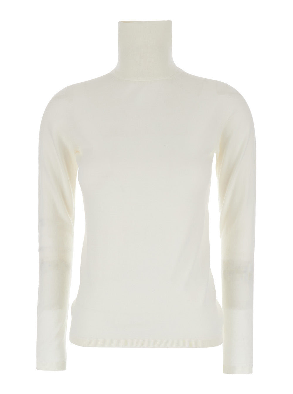 MAX MARA Max Mara Women White High Neck Sweater In Wool Woman