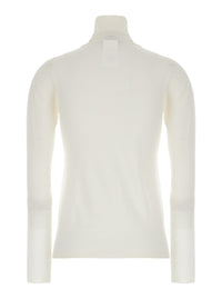 MAX MARA Max Mara Women White High Neck Sweater In Wool Woman