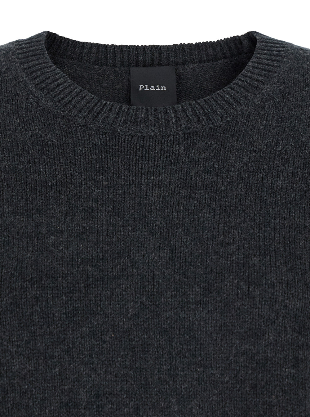 Leplain Women Dark Grey Oversized Crewneck Sweater In Cashmere Woman