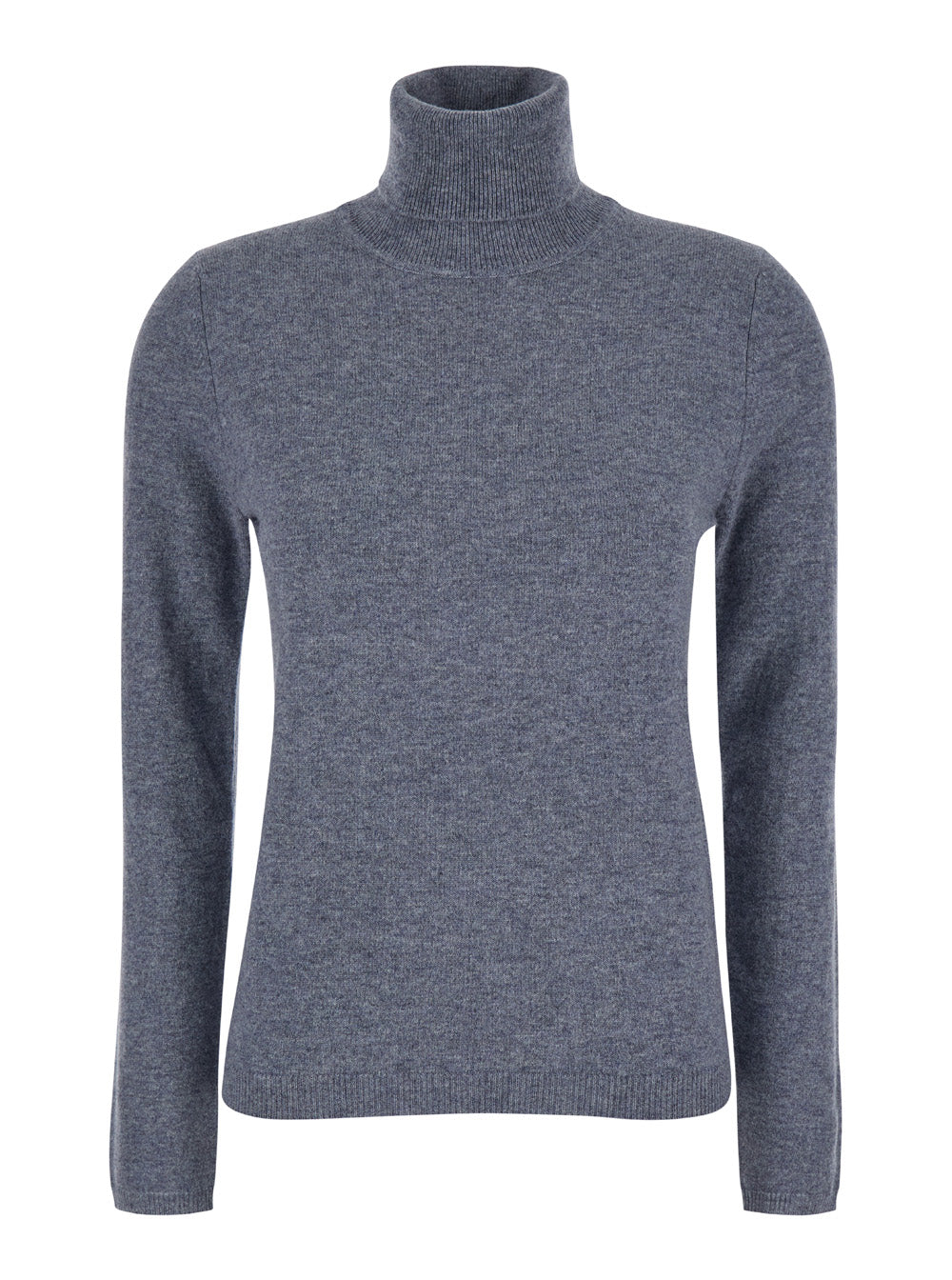 Leplain Women Grey Turtleneck In Cashmere Woman