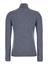 Leplain Women Grey Turtleneck In Cashmere Woman