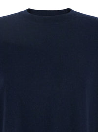 'S Maxmara Women 'Verona' Blue Sweater With Dropped Shoulders In Wool Woman