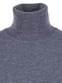 Leplain Women Grey Turtleneck In Cashmere Woman