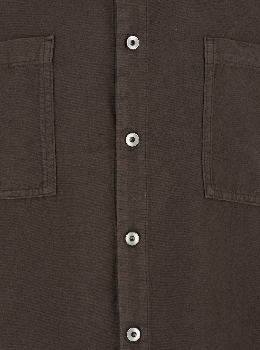 Drkshdw Men Brown Classic Collar Shirt With Lace Detail In Cotton Woman