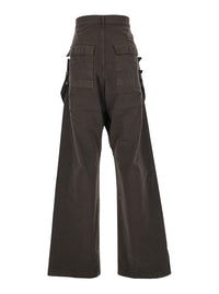Drkshdw Men 'Stefan' Brown Wide Leg Cargo Pants With Patch Pockets In Cotton Man