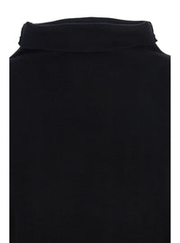 P.A.R.O.S.H. Women Black Turtleneck Midi Dress In Wool And Cashmere Woman