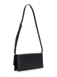 TOM FORD Tom Ford Women Black Crossbody Bag With Adjustable Shoulder Strap And T Plaque Closure In Grained Leather Woman