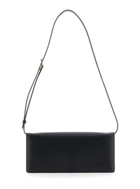 TOM FORD Tom Ford Women Black Crossbody Bag With Adjustable Shoulder Strap And T Plaque Closure In Grained Leather Woman