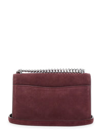 MICHAEL MICHAEL KORS Michael Michael Kors Women Bordeaux Shoulder Bag With Chain Strap And Front Logo In Suede Woman