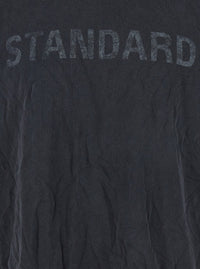Balenciaga Men Black Crewneck T-Shirt With Logo Print On The Front In Cotton Man