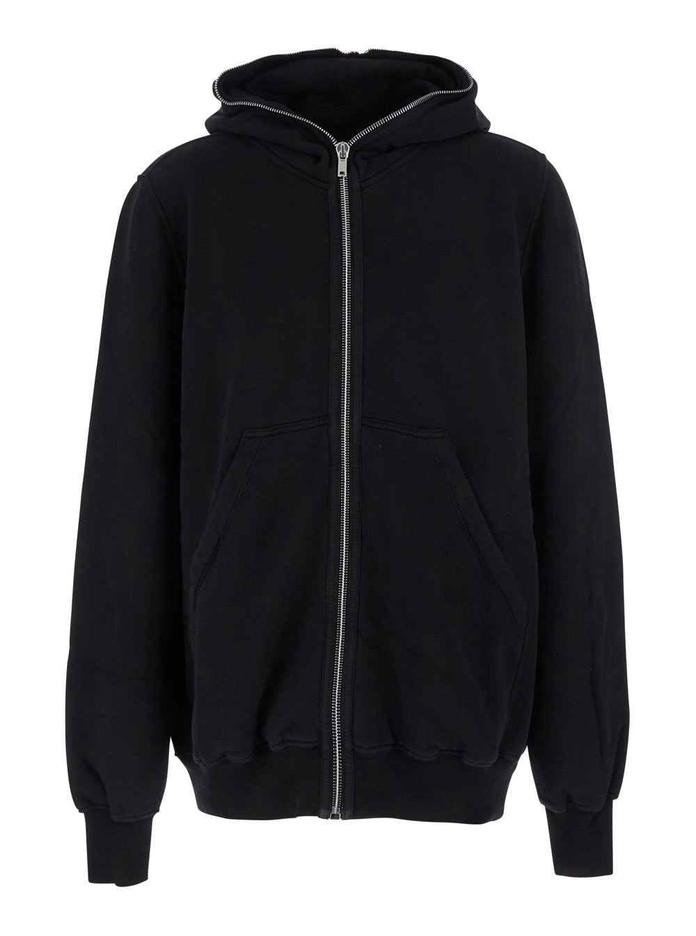 Drkshdw Men Black Hoodie With Kangaroo Pocket On The Front In Cotton Man