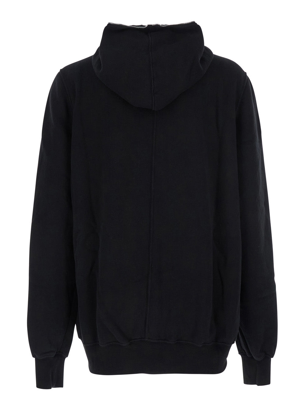 Drkshdw Men Black Hoodie With Kangaroo Pocket On The Front In Cotton Man
